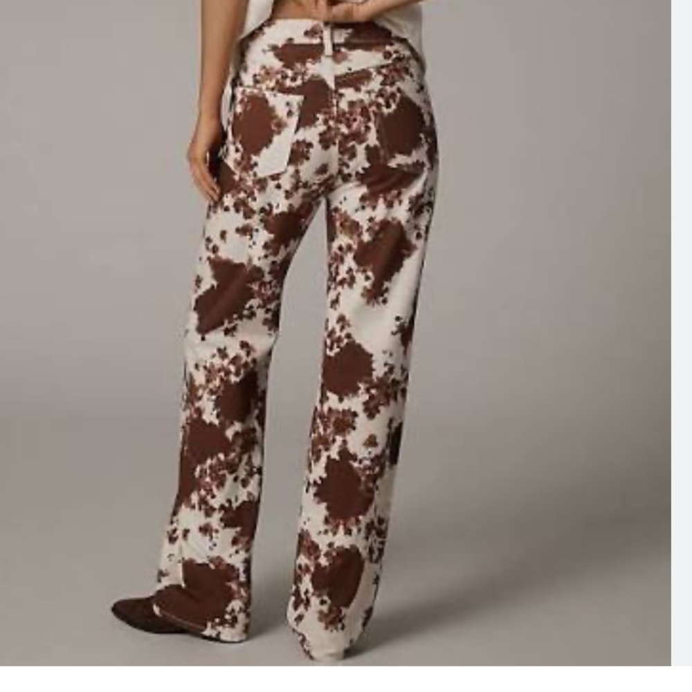 Reformation Val cow printed jeans